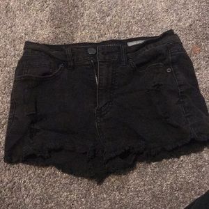 High Waisted Shorty Jean Shorts